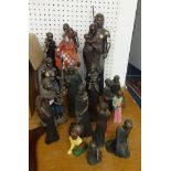 A collection of Soul Journeys African figures (18), the tallest 48cm.