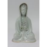 An Asian porcelain Buddha, height 27cm.