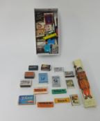 A collection of approx 80 English and French mixed matchboxes etc.
