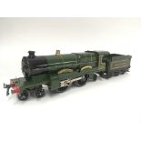 Meccano Ltd gauge O Hornby tinplate clockwork GW 3C locomotive 'Caerphilly Castle' and 'Great