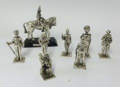 A collection of Royal Hampshire Art Foundry metal military figures, boxed.