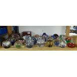 A collection of various paperweights (25).