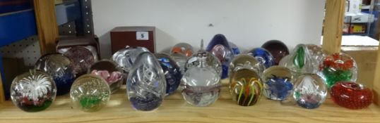 A collection of various paperweights (25).