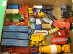 A collection of 30 Playworn, Matchbox, Corgi and other items.