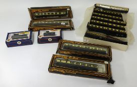 Mainline Railways, a collection of 00 gauge coaches boxed (9), also two Bachmann wagons boxed and