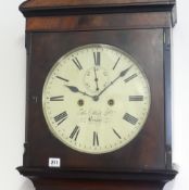 A 19th century long case clock,' Thomas Hale and Co, Bristol', with circular dial and eight day