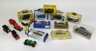A collection of 14 mixed models of Yesteryear, boxed.