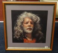 Robert Lenkiewicz (1941-2002) 'Self Portrait', signed, No.409/450, size including frame 56cm x