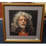 Robert Lenkiewicz (1941-2002) 'Self Portrait', signed, No.409/450, size including frame 56cm x