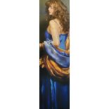 Robert Lenkiewicz (1941-2002), signed limited edition print 'Karen in Blue', No.113/475.