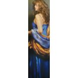Robert Lenkiewicz (1941-2002) 'Karen in Blue' No.357/475, signed limited edition print.