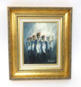 Ben Maile (1922-2017) oil on canvas, 'Napoleon's Guard', 25cm x 20cm, signed, Provenance purchased