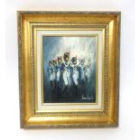 Ben Maile (1922-2017) oil on canvas, 'Napoleon's Guard', 25cm x 20cm, signed, Provenance purchased