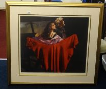 Robert Lenkiewicz (1941-2002) 'The Painter with Karen, St Antony Theme (The Dance)', signed, No.21/