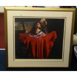 Robert Lenkiewicz (1941-2002) 'The Painter with Karen, St Antony Theme (The Dance)', signed, No.21/