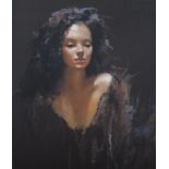 Robert Lenkiewicz (1941-2002) 'Anna', embossed signature signed by Anna, No.145/295, size