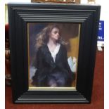 Robert Lenkiewicz (1941-2002) original oil, Project 18, Lisa Stokes, signed and titled verso '