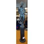 Andrew Lacey (Contemporary artist, studio-foundry in Devon) a bronze figure of a male study, signed,