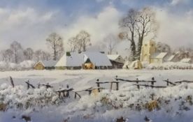 Peter Cosslett, limited edition print 'The First Snow', No.90/850.