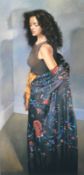 Robert Lenkiewicz (1941-2002), signed limited print 'Anna in Black Shawl', also signed by Anna