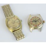 Tissot, a gents gilt Visodate, Sea Star 7 together with a Ruhla vintage gents watch (2).