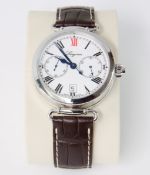 Longines, 180th Anniversary gents wristwatch, the column wheel single push piece chronograph with