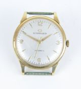 Garrard, a vintage gents automatic wristwatch set in yellow gold.