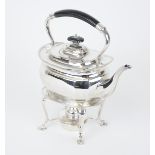 A Geo V spirit kettle and stand, approx 39.85oz.