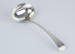 A small Geo III silver ladle, approx 2.04oz.