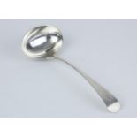 A small Geo III silver ladle, approx 2.04oz.