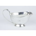 A Geo V silver sauce boat marked 'Page Keen & Page Plymouth', approx 7oz.