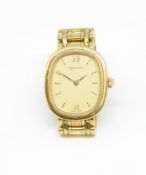 Zenith, a ladies 9ct gold bracelet watch with original box and purchase card 2001, receipt, approx