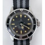 Tudor Oyster Prince Submariner, model 7928, a 1960's gents stainless steel wristwatch, serial no.