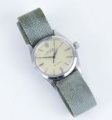 Rolex, Oyster Speedking. a vintage gents stainless steel wristwatch.
