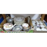 Various porcelain part service wares including Victorian Noritake, Limoges, Coalport also some