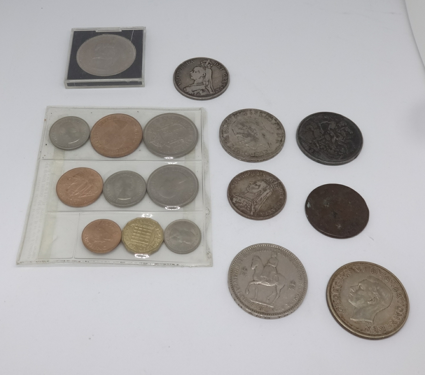 Collection general coins including Geo V crown 1937, 1953 five shillings etc