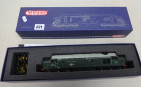 A Vi trains 00 gauge loco class 37411, 2016, 'Castle Caerphilly' boxed.