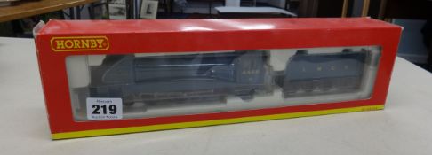 A Hornby OO gauge Mallard loco and tender 4468, boxed