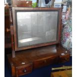 A Geo III mahogany dressing table mirror.