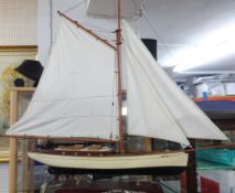 A modern model Yacht.