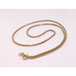 A 9ct gold necklace, 6g.