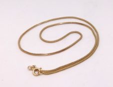 A 9ct gold necklace, 6g.