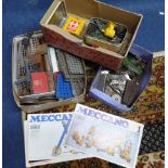 A general collection of Meccano mainly loose also a boxed set.