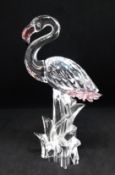 Swarovski Crystal, Flamingo, with pink accents from the Feathered Beauties collection, not boxed.