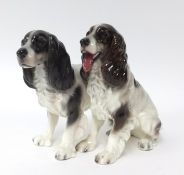 Goldscheider, spaniel group (damaged), height 19cm.