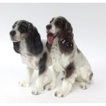 Goldscheider, spaniel group (damaged), height 19cm.