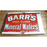 Three enamelled signs including Barr's mineral waters (on steel), Have a Capstan (on steel) Property