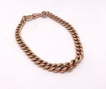 A 9ct curb link bracelet approx 23.8gms.