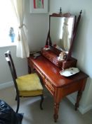 Victorian mahogany dressing table.