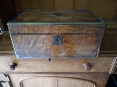 A Victorian walnut writing slope.